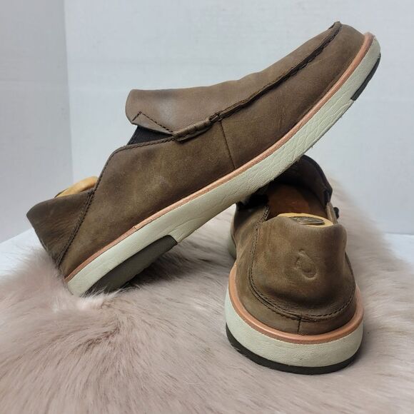 Olukai Kalia Nubuck Leather Slip On Beach Sneakers Men\'s Shoe Size 9 main image 9